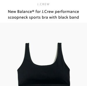 NEW j.crew x New balance Sports bra XS
